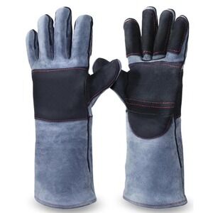 iCLOVER Animal Handling Gloves Gray Black 16in New In Packaging
